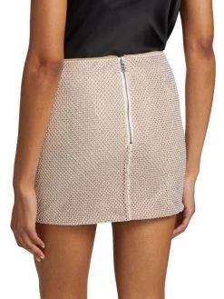 Alice + Olivia Ramos Crystal-Embellished Miniskirt -Alice + Olivia Sales unnamed file 2757