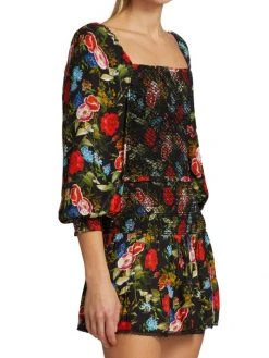 Alice + Olivia Cooper Smocked Blouse -Alice + Olivia Sales unnamed file 2763