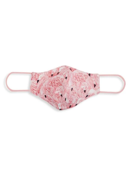 Alice + Olivia Abbi Structured Flamingo Face Mask 1 Alice + Olivia Abbi Structured Flamingo Face Mask