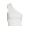 Alice + Olivia Elden Crop One-Shoulder Tank Top