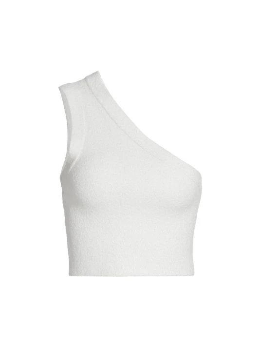 Alice + Olivia Elden Crop One-Shoulder Tank Top 1 Alice + Olivia Elden Crop One-Shoulder Tank Top