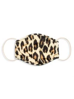Alice + Olivia Leopard Print Face Mask