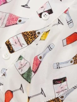 Alice + Olivia Robbie Ruffle-Shoulder Silk Blouse -Alice + Olivia Sales unnamed file 311