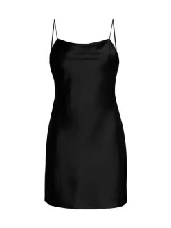 Alice + Olivia Harmony Mini Slip Dress Black 6 Alice + Olivia Harmony Mini Slip Dress Black -Alice + Olivia Sales unnamed file 339