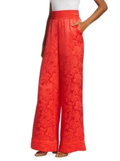 Alice + Olivia Willis Satin Wide-Leg Pants -Alice + Olivia Sales unnamed file 379