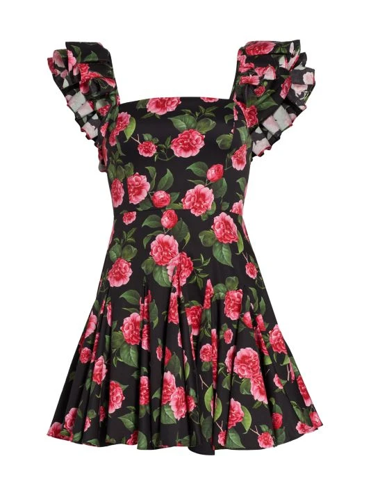 Alice + Olivia Floral-Print Minidress 1 Alice + Olivia Floral-Print Minidress