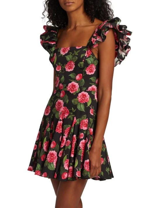 Alice + Olivia Floral-Print Minidress 4 Alice + Olivia Floral-Print Minidress - Image 4