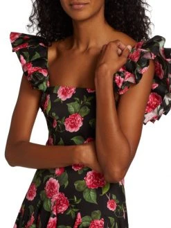 Alice + Olivia Floral-Print Minidress 14 Alice + Olivia Floral-Print Minidress -Alice + Olivia Sales unnamed file 396