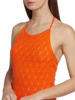 Alice + Olivia Jone Halter Midi-Dress -Alice + Olivia Sales unnamed file 420