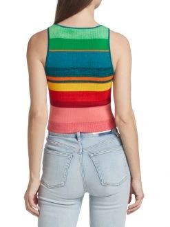 Alice + Olivia Daryn Striped Knit Tank -Alice + Olivia Sales unnamed file 426