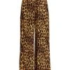Alice + Olivia Russel Leopard High-Waisted Wide-Leg Pants