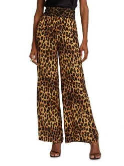 Alice + Olivia Russel Leopard High-Waisted Wide-Leg Pants -Alice + Olivia Sales unnamed file 438