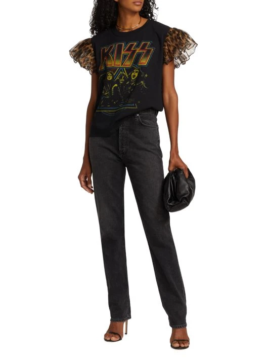 Alice + Olivia Miller Ruffle-Shoulder Boyfriend Tank 2 Alice + Olivia Miller Ruffle-Shoulder Boyfriend Tank - Image 2