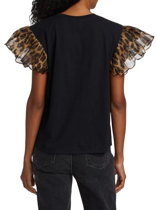 Alice + Olivia Miller Ruffle-Shoulder Boyfriend Tank 5 Alice + Olivia Miller Ruffle-Shoulder Boyfriend Tank - Image 5