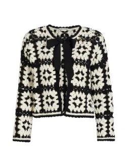 Alice + Olivia Anderson Crochet Cardigan