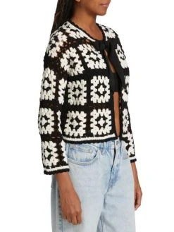 Alice + Olivia Anderson Crochet Cardigan -Alice + Olivia Sales unnamed file 474
