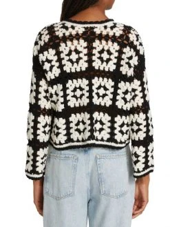 Alice + Olivia Anderson Crochet Cardigan -Alice + Olivia Sales unnamed file 475