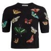 Alice + Olivia Ciara Butterfly Embroidered Sweater