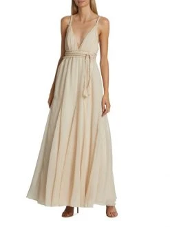 Alice + Olivia Carisa V-Neck Gown -Alice + Olivia Sales unnamed file 505