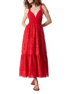 Alice + Olivia Levine Eyelet-Embroidered Maxi Dress -Alice + Olivia Sales unnamed file 526