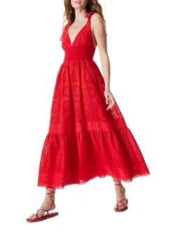 Alice + Olivia Levine Eyelet-Embroidered Maxi Dress -Alice + Olivia Sales unnamed file 527