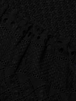 Alice + Olivia Russell Smocked Eyelet Wide-Leg Pants -Alice + Olivia Sales unnamed file 550