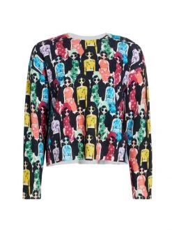 Alice + Olivia Gleeson Printed Pullover Sweater
