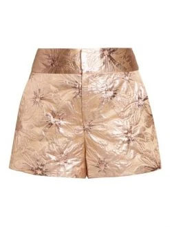 Alice + Olivia Cady Floral Jacquard Shorts
