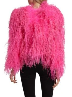 Alice + Olivia Kidman Dyed Ostrich Feather Jacket 11 Alice + Olivia Kidman Dyed Ostrich Feather Jacket -Alice + Olivia Sales unnamed file 587