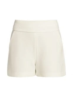 Alice + Olivia Donald High-Waist Shorts Off White -Alice + Olivia Sales unnamed file 60