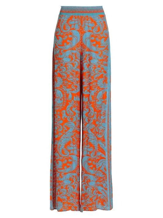 Alice + Olivia Athena Printed Wide-Leg Pants 1 Alice + Olivia Athena Printed Wide-Leg Pants