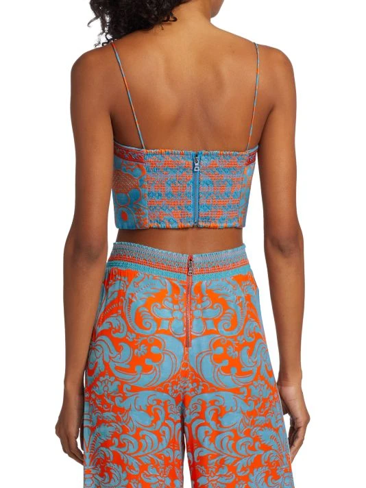 Alice + Olivia Athena Printed Wide-Leg Pants 5 Alice + Olivia Athena Printed Wide-Leg Pants - Image 5