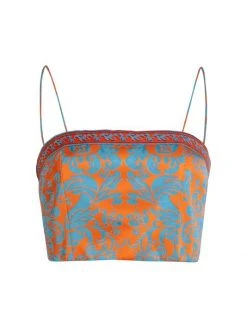 Alice + Olivia Ceresi Smocked Printed Tank