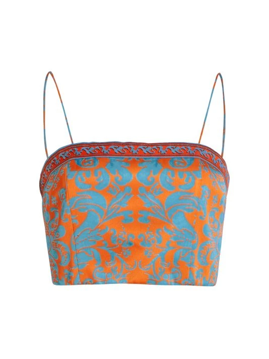 Alice + Olivia Ceresi Smocked Printed Tank 1 Alice + Olivia Ceresi Smocked Printed Tank