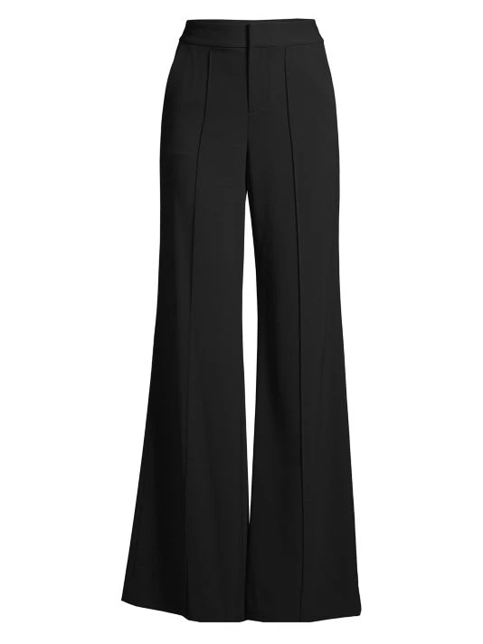 Alice + Olivia Dylan High-Waist Wide-Leg Pants White 2 Alice + Olivia Dylan High-Waist Wide-Leg Pants White - Image 2