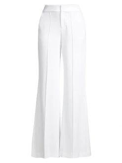 Alice + Olivia Dylan High-Waist Wide-Leg Pants White 5 Alice + Olivia Dylan High-Waist Wide-Leg Pants White -Alice + Olivia Sales unnamed file 63