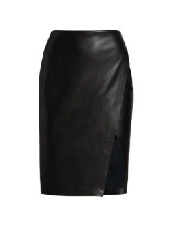 Alice + Olivia Siobhan Faux Leather Midi-Skirt