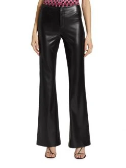 Alice + Olivia Teeny Flared Vegan Leather Pants -Alice + Olivia Sales unnamed file 659