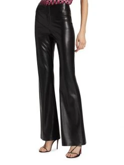 Alice + Olivia Teeny Flared Vegan Leather Pants -Alice + Olivia Sales unnamed file 660