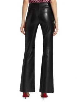Alice + Olivia Teeny Flared Vegan Leather Pants -Alice + Olivia Sales unnamed file 661