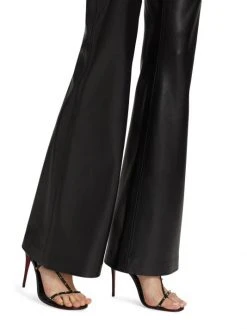 Alice + Olivia Teeny Flared Vegan Leather Pants -Alice + Olivia Sales unnamed file 662