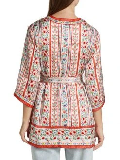 Alice + Olivia Domino Floral Satin Kimono 12 Alice + Olivia Domino Floral Satin Kimono -Alice + Olivia Sales unnamed file 705