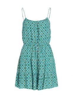 Alice + Olivia Cheyla Printed Tiered Minidress