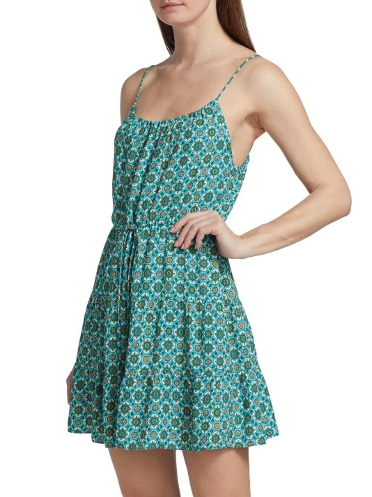 Alice + Olivia Cheyla Printed Tiered Minidress 4 Alice + Olivia Cheyla Printed Tiered Minidress - Image 4