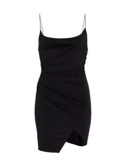 Alice + Olivia Katey Draped Asymmetric Minidress