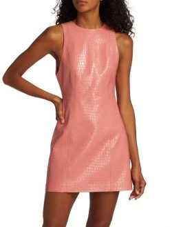 Alice + Olivia Daven Vegan Crocodile Minidress -Alice + Olivia Sales unnamed file 767