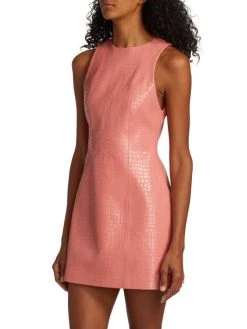 Alice + Olivia Daven Vegan Crocodile Minidress -Alice + Olivia Sales unnamed file 768