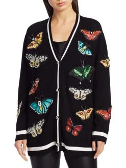 Alice + Olivia Bradford Butterfly Embroidered Cardigan 9 Alice + Olivia Bradford Butterfly Embroidered Cardigan -Alice + Olivia Sales unnamed file 79