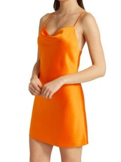 Alice + Olivia Harmony Satin Mini Slipdress -Alice + Olivia Sales unnamed file 794