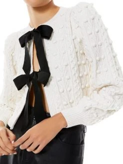Alice + Olivia Kitty Puff-Sleeve Cardigan -Alice + Olivia Sales unnamed file 8